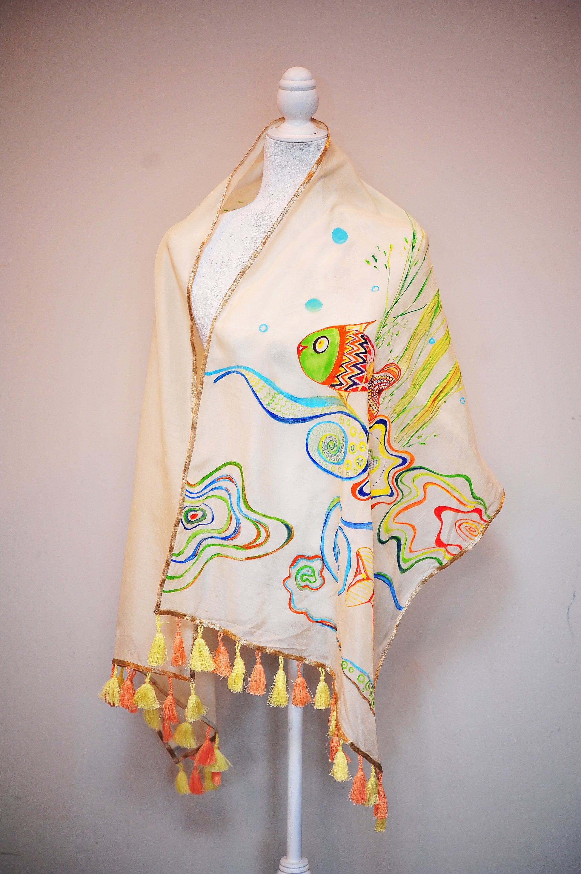 Hand Painted Scarf