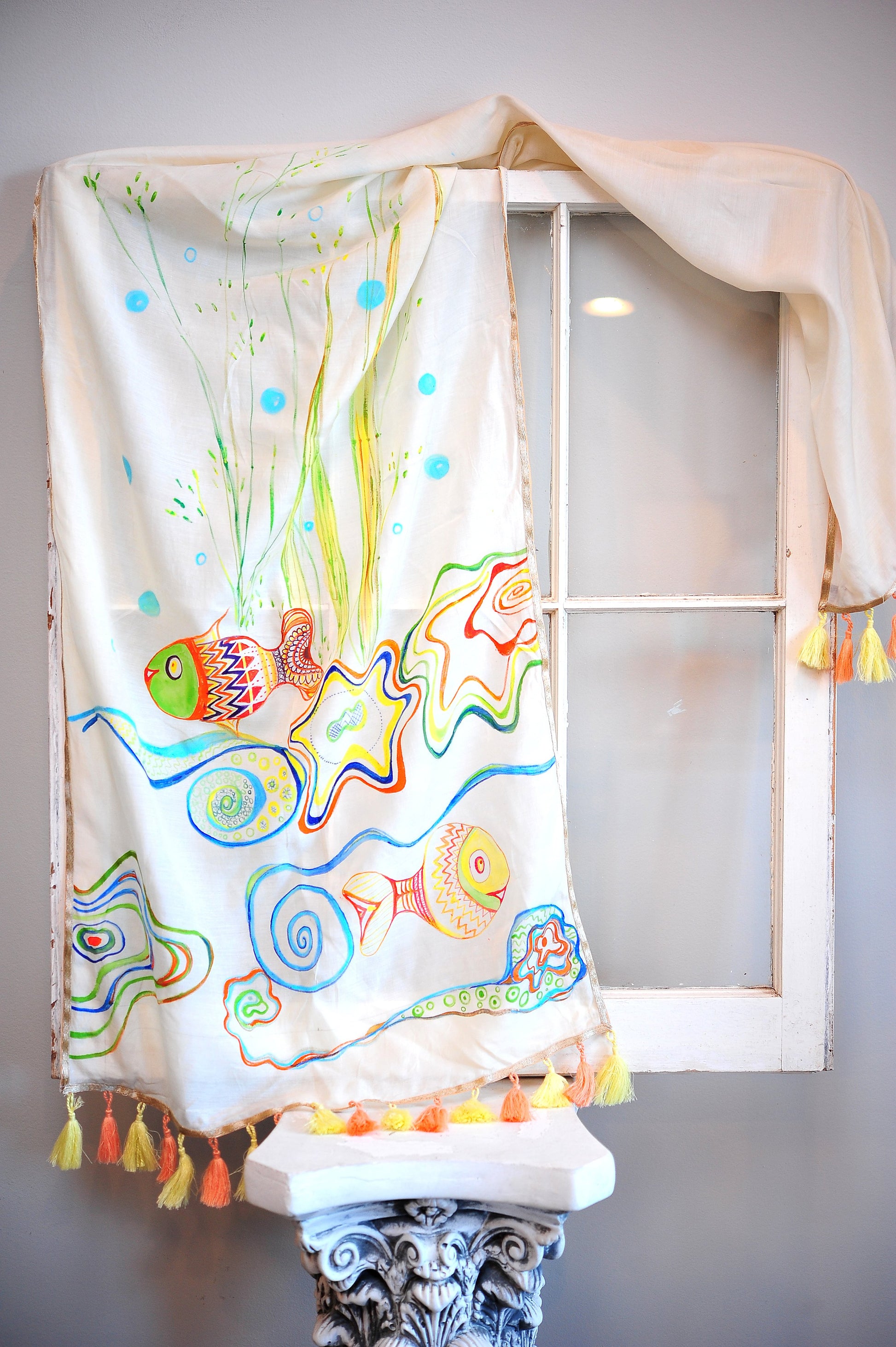 Hand Painted Scarf