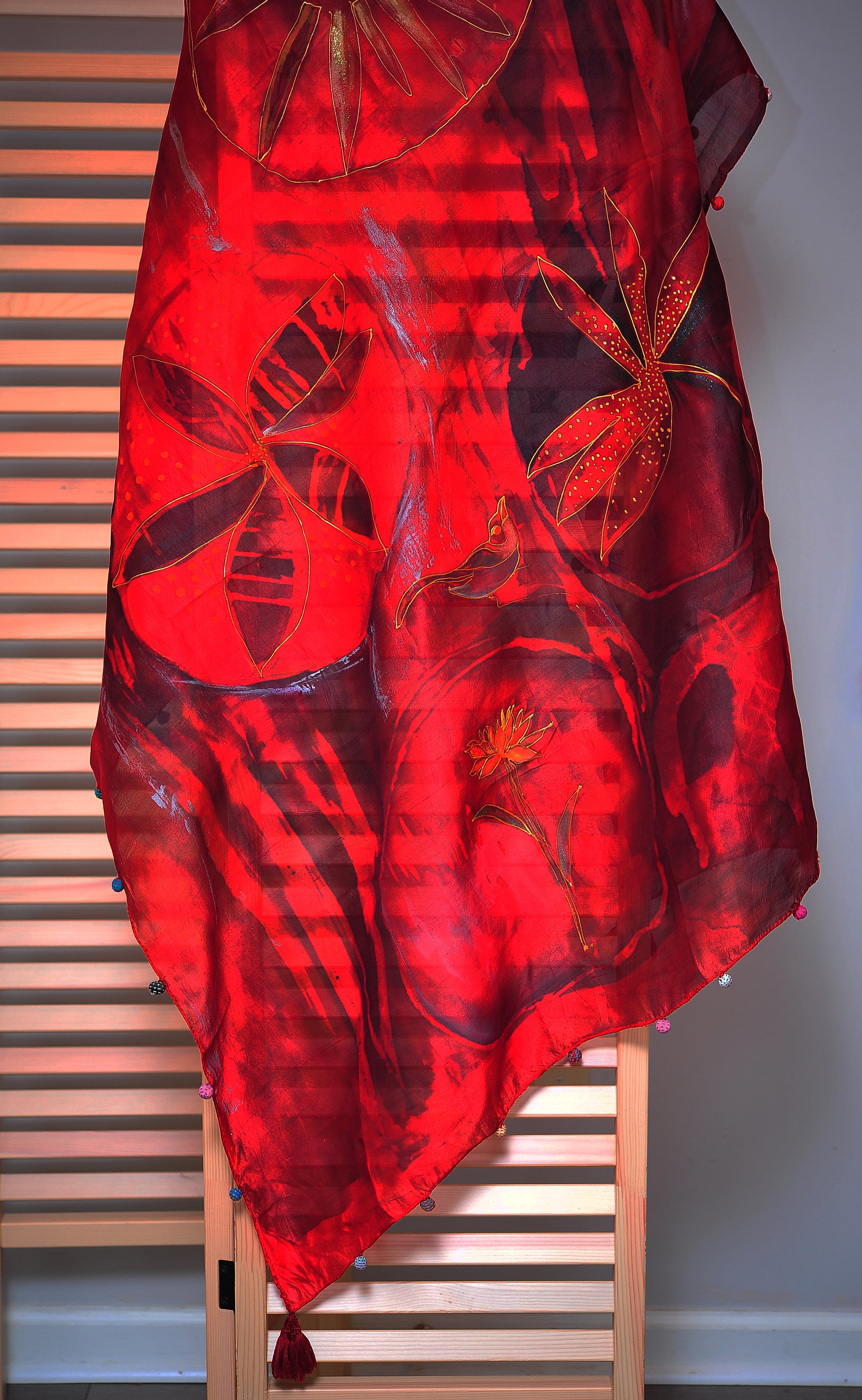 Red Silk Fabric