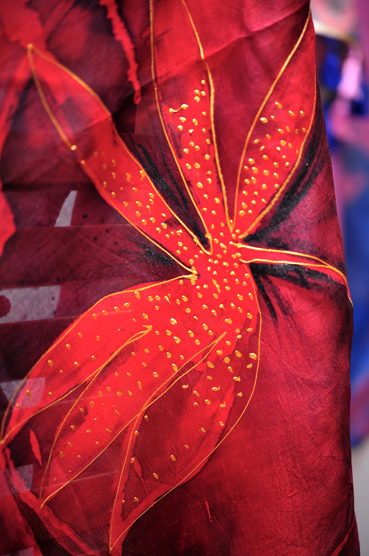 Red Silk Fabric
