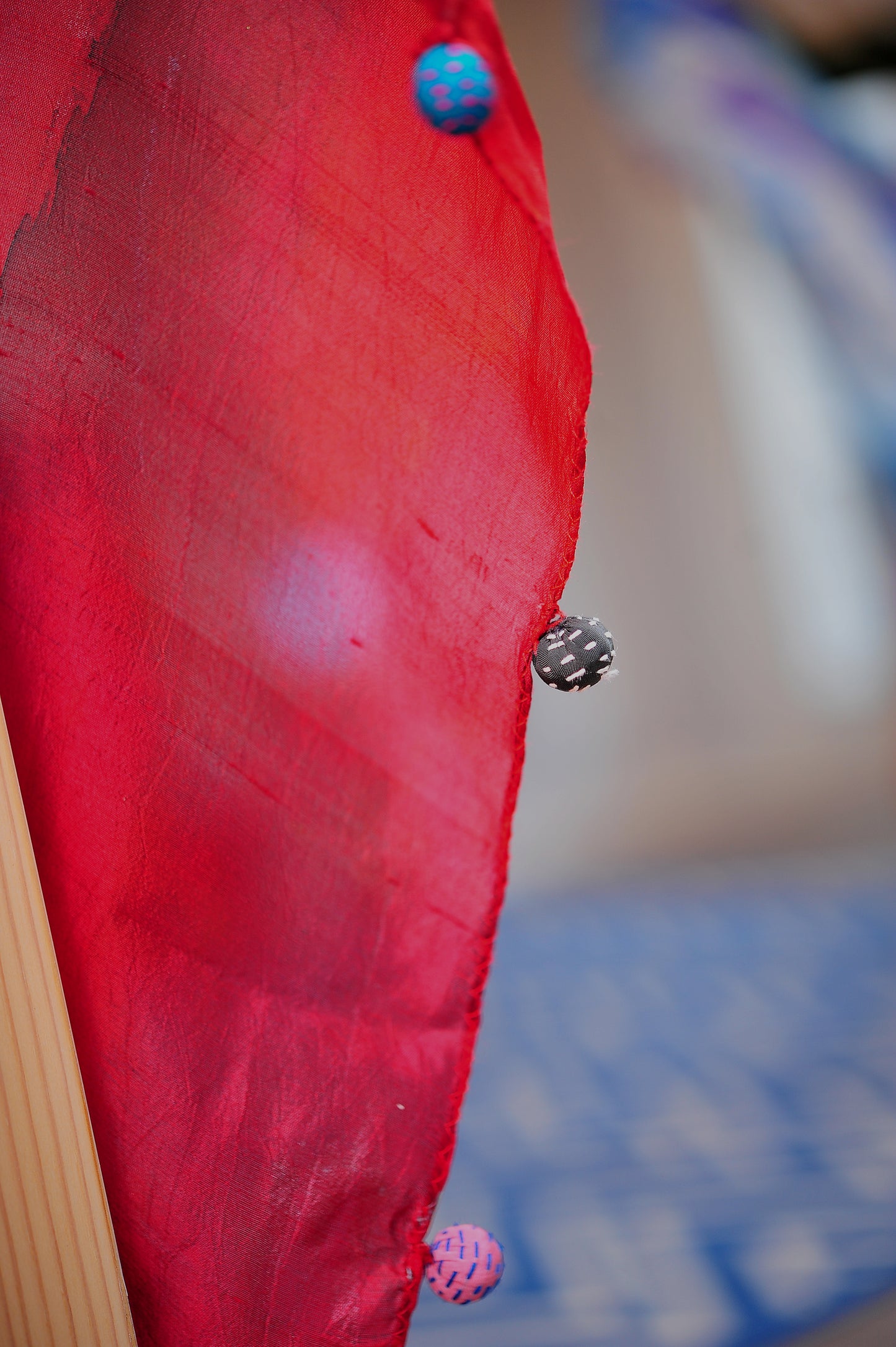 Red Silk Fabric