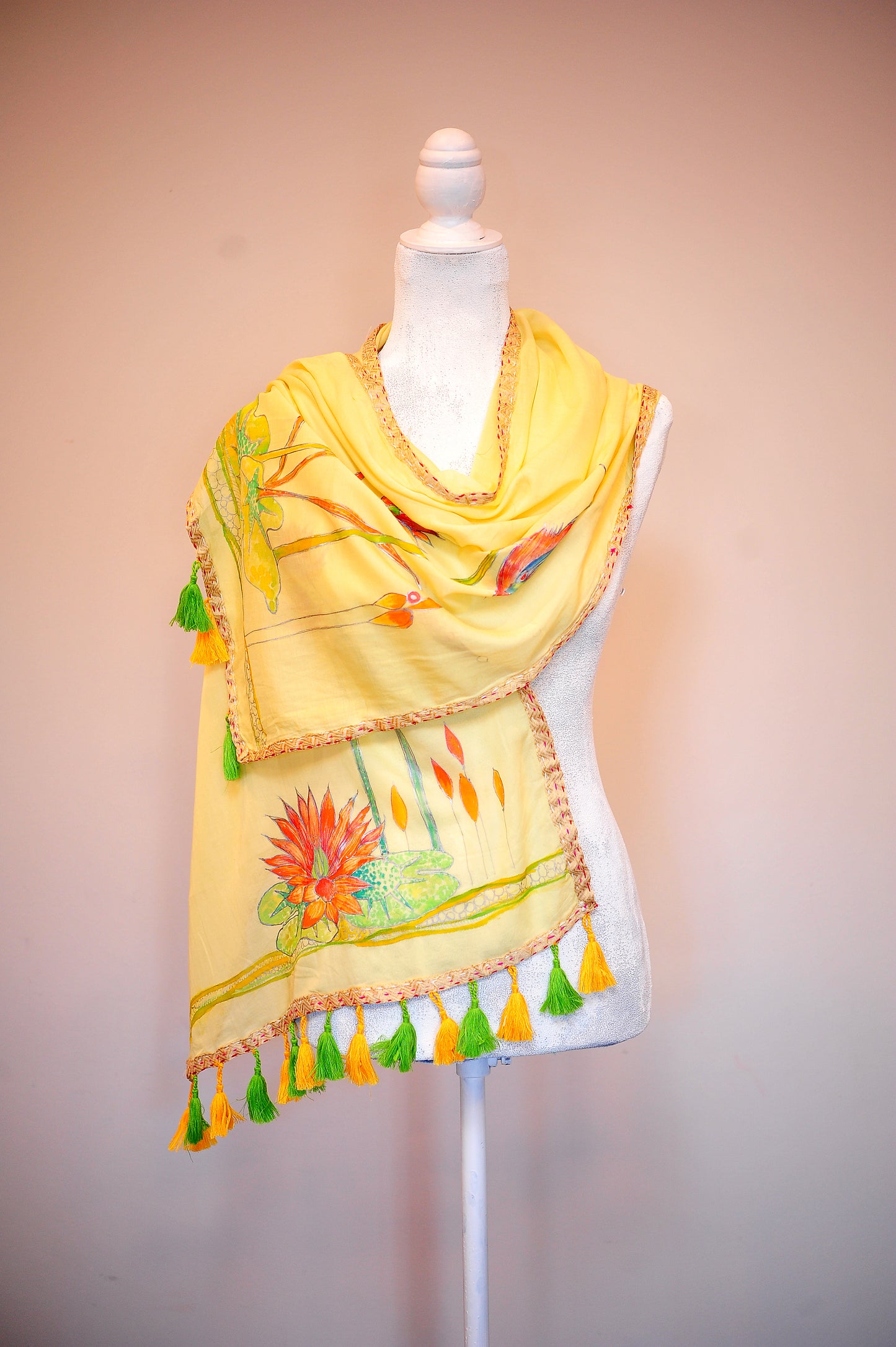Hand Dyed Silk Scarf