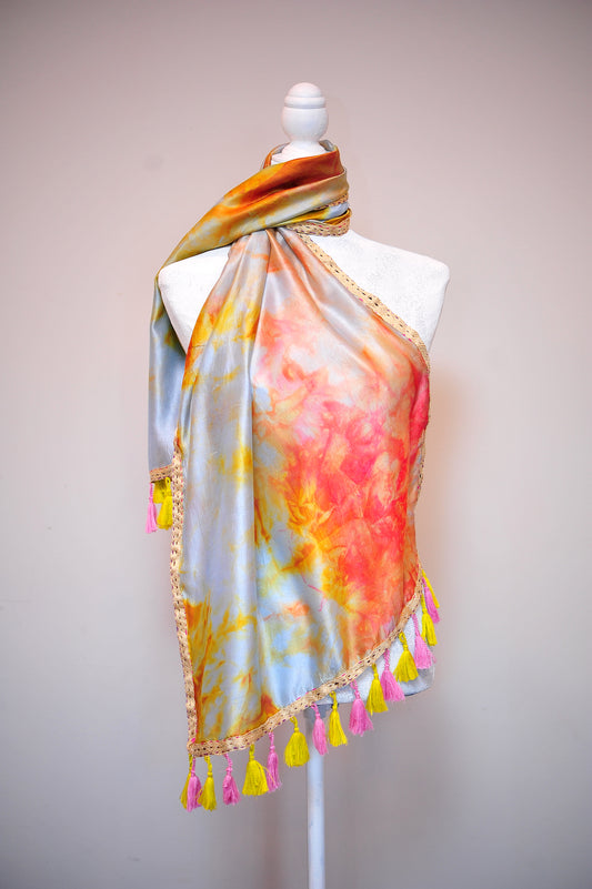 Painted Silk Scarf 